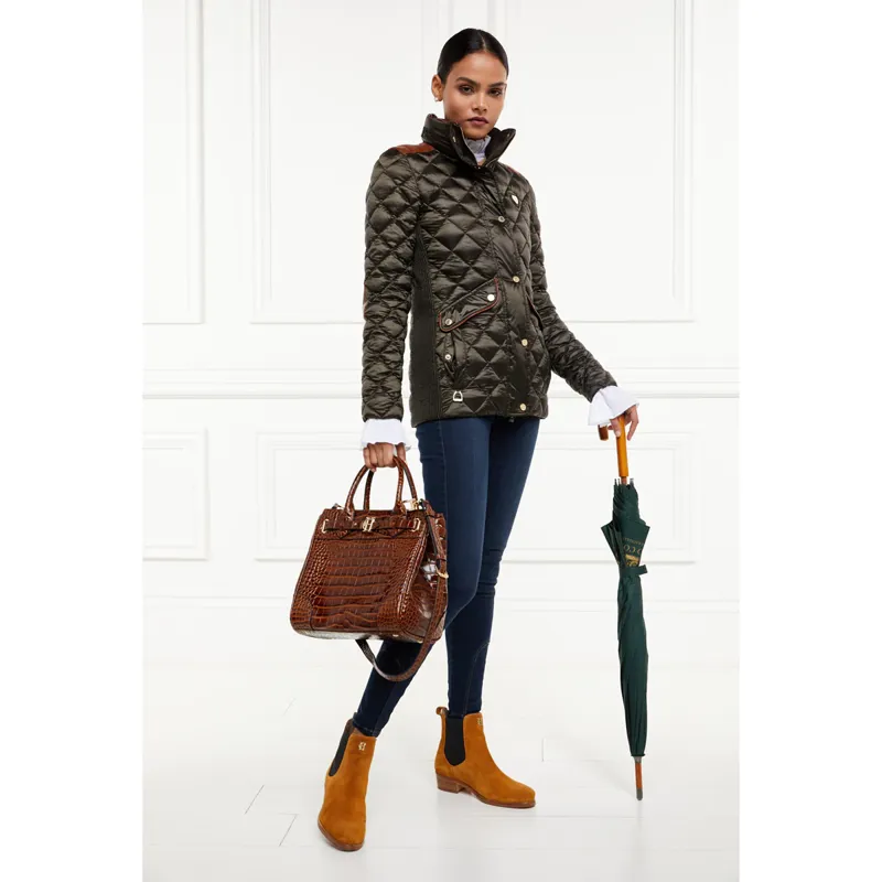 Holland Cooper Charlbury Quilted Jacket - Heritage Khaki-3